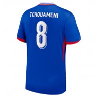 Francúzsko Aurelien Tchouameni #8 Domáci futbalový dres ME 2024 Krátky Rukáv